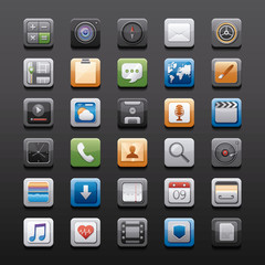 bundle of apps buttons menu panel