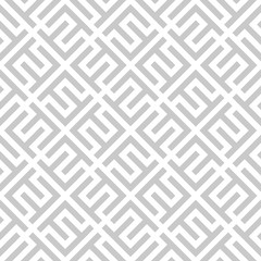 Abstract geometric pattern. A seamless vector background. White and grey ornament. Graphic modern pattern. Simple lattice graphic design.