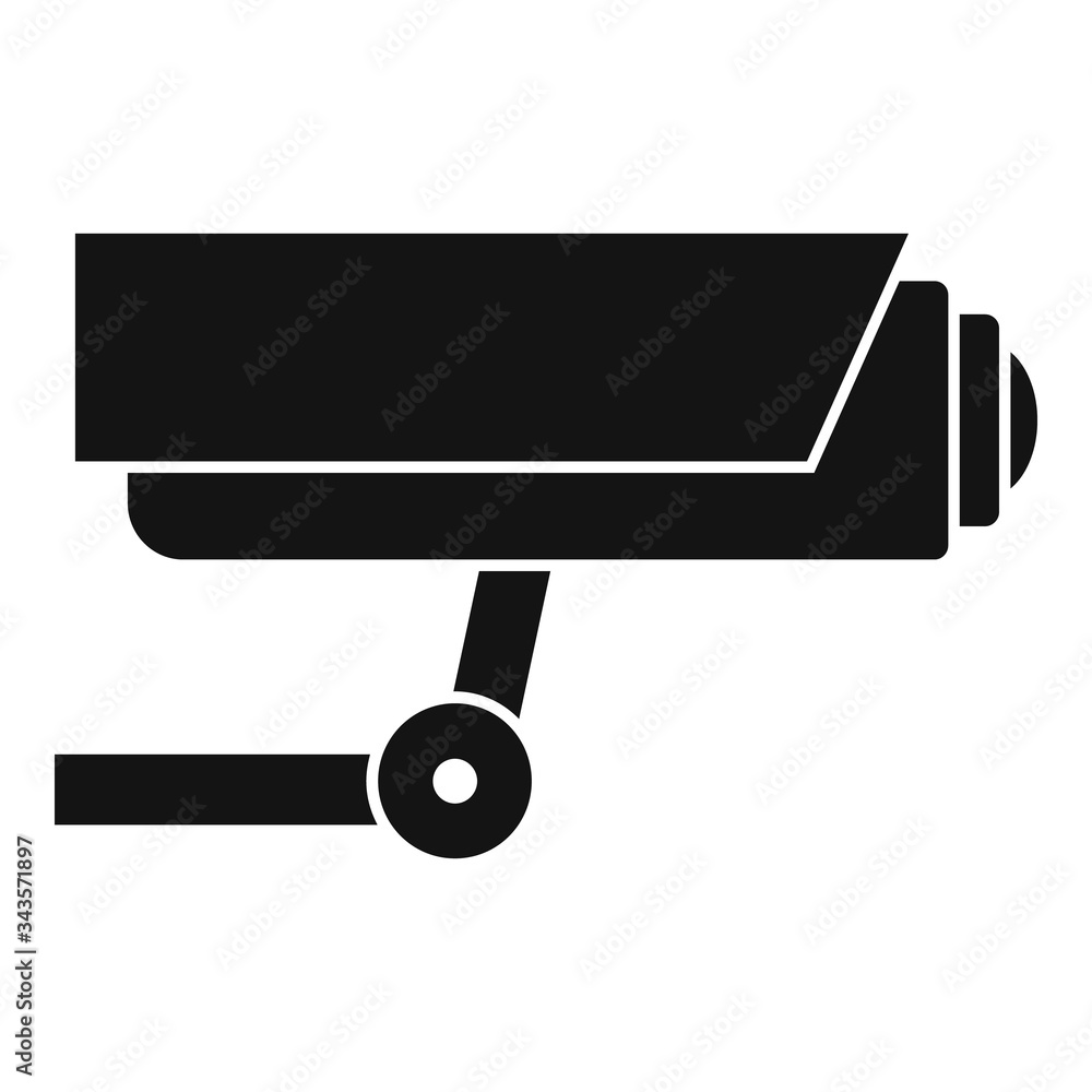 Poster security camera icon. simple illustration of security camera vector icon for web design isolated on 
