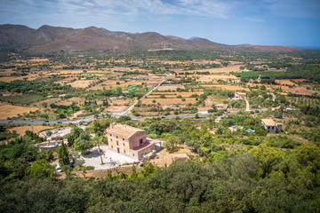 Fototapeta na wymiar View of Castle of Capdepera in Majorca