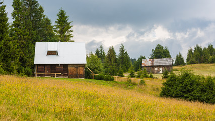 Stare domki górali w Polskich Tatrach  © Mariusz