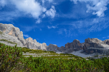 Mountain tops of the Adamello Brenta park