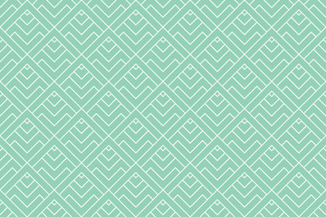 Fototapeta premium The geometric pattern with lines. Seamless vector background. White and green texture. Graphic modern pattern. Simple lattice graphic design