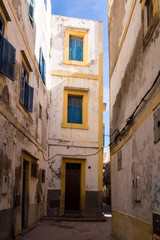 Fototapeta na wymiar Street in medina of Essaouira, Morocco