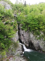 Waterfall in Skocjan Caves in Slovenia