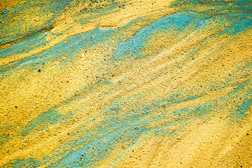 Abstract color sand texture at kaolin mine
