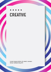 Modern poster design template for business or company document