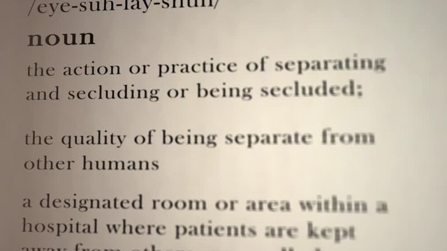 Isolation Definition
