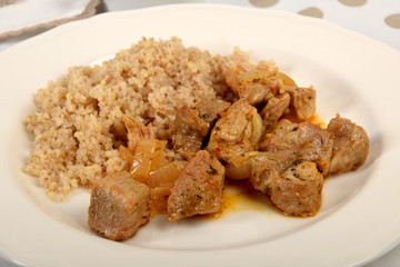 beef stew with onions and barley