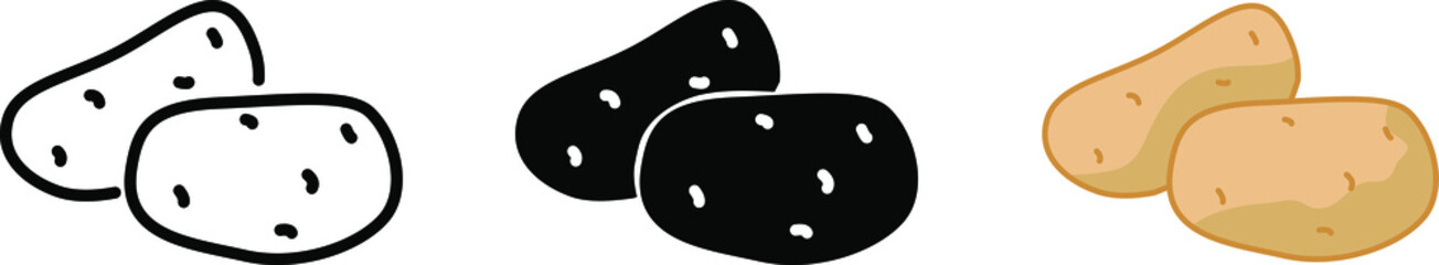 potato icon , vector illustration