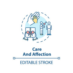 Care and affection concept icon
