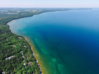 Aerial Drone Photography | Lake Michigan Coast Door County Wisconsin