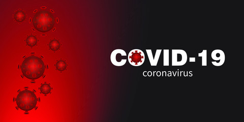 Banner COVID 19 - coronavirus - vector