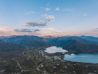 Aerial Drone Photography | Grand Lake Colorado at Sunset