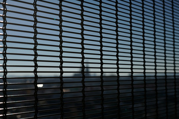 Ventilation grille on the upper floor