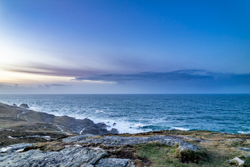 Rugged landscape at Malin Head in County Donegal - Ireland