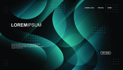 Creative geometric background. Trendy gradient shapes composition. Eps10 vector.