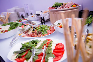 Healthy snacks at an event, party
