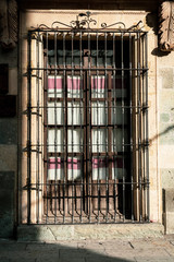 Colonial big window at Oaxaca