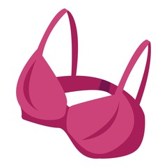 Fashion bra icon. Isometric of fashion bra vector icon for web design isolated on white background