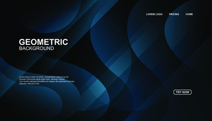Creative geometric background. Trendy gradient shapes composition. Eps10 vector.