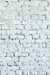 The white brick wall. Vertical photos.