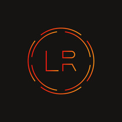 Initial LR letter Logo Design vector Template. Abstract Letter LR logo Design