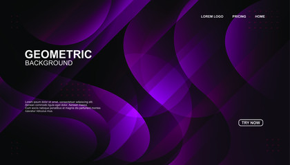Creative geometric background. Trendy gradient shapes composition. Eps10 vector.