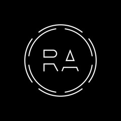 Obraz premium Initial Letter RA Logo Creative Typography Vector Template. Digital Abstract Letter RA Logo Design