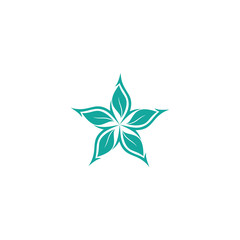 Green Leaf eco organic Logo design vector template
