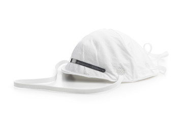 Fototapeta premium Kn95 protection mask. White respirator.