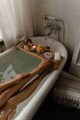 woman in bathroom