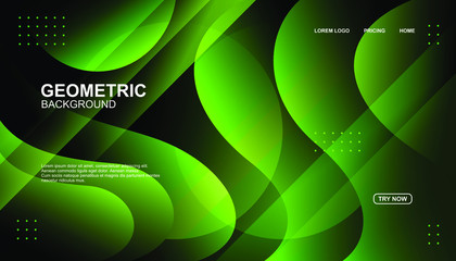 Creative geometric background. Trendy gradient shapes composition. Eps10 vector.