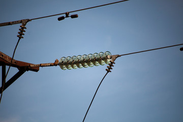 Power lines. High voltage.