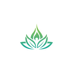 Beauty Vector Lotus flowers design logo Template icon