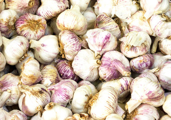 Close up of garlic background