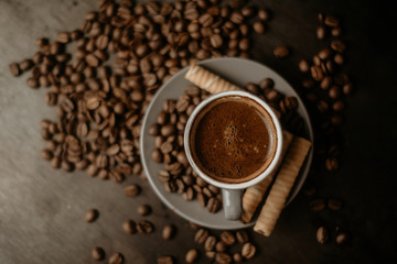 Naklejka premium Black coffee