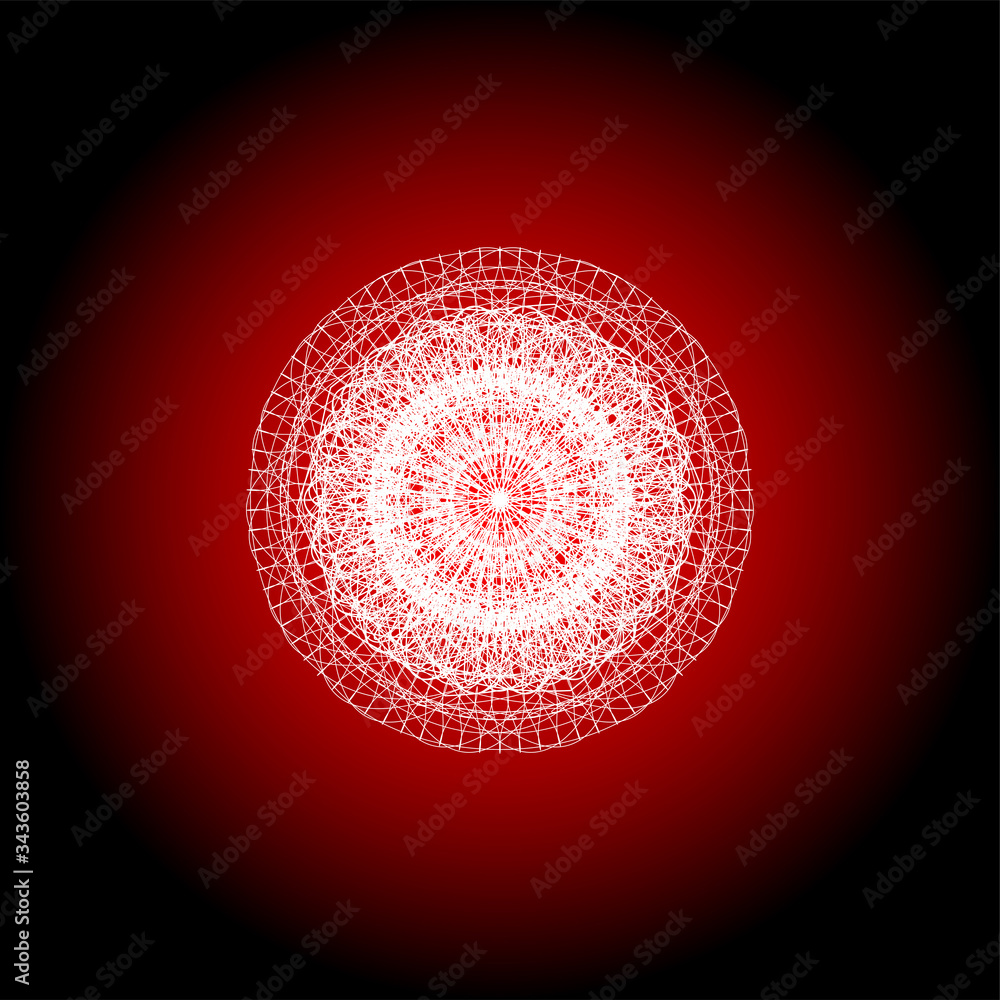 Poster white decorative design certificate elements on red. guilloche patterns set