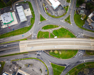 Aerial of Bridgewater New Jersey During Covid19 Pandemic