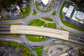 Aerial of Bridgewater New Jersey During Covid19 Pandemic