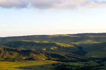 landscape with mountains