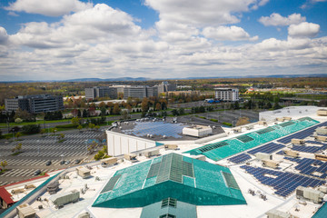 Aerial of Bridgewater New Jersey During Covid19 Pandemic