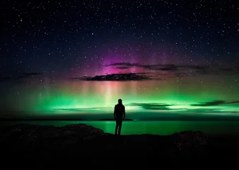 Fotobehang Northern Lights as seen from Tobermory, Ontario © Lucan Coutts