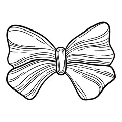 Fototapeta premium Party bow icon. Hand drawn illustration of party bow vector icon for web design