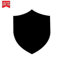 shield protection shield garbage Icon symbol Flat vector illustration for graphic and web design.