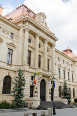 Fototapeta na wymiar National Bank of Romania (Banca Nationala a Romaniei) or BNR is the Romanian central bank. BNR headquarters in Bucharest, Romania 