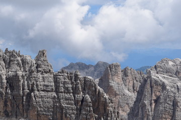 Peak summits at Cima Tosa, Adamello Brenta
