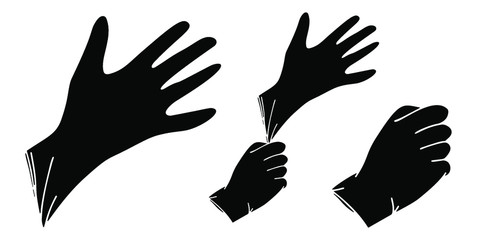 Fototapeta premium Medical Doctor rubber gloves, Nursing, Healthcare, Paramedic hand