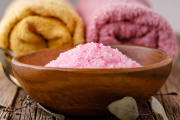 Clean folded towels ready for SPA