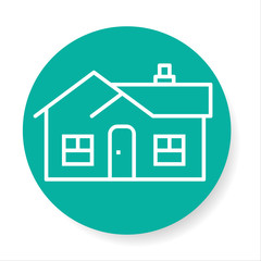 Home icon vector. House building symbol isolated on white background. Minimalism style